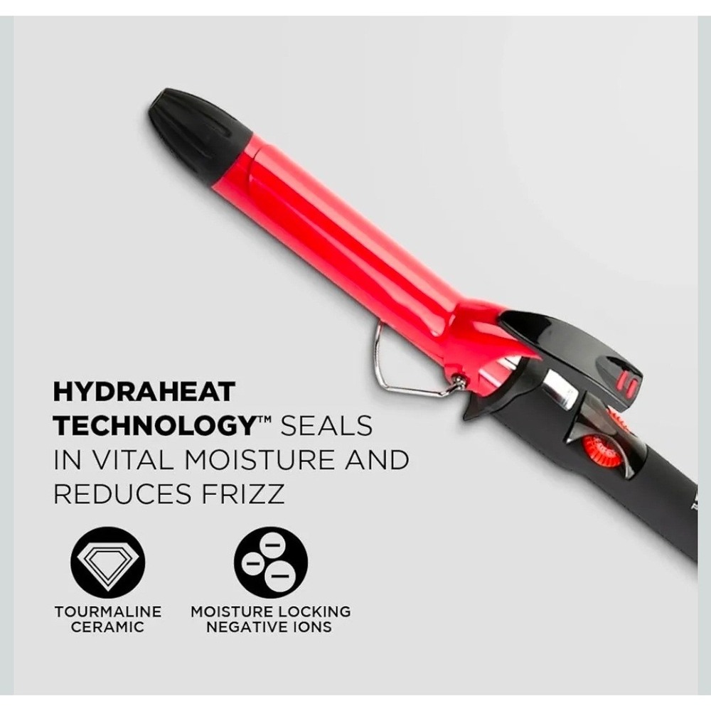FHI Heat Platform Bounce‎ 1" Tourmaline Ceramic Pro Curler Red Black NEW